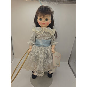 13” Madame Alexander Doll “Renoir Girl ” Brunette Vintage With Hoop #1574